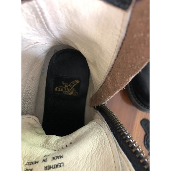 Like new! Freebird by Steven Manchester Combat Boots Black Size 6 Booties - Picture 9 of 16